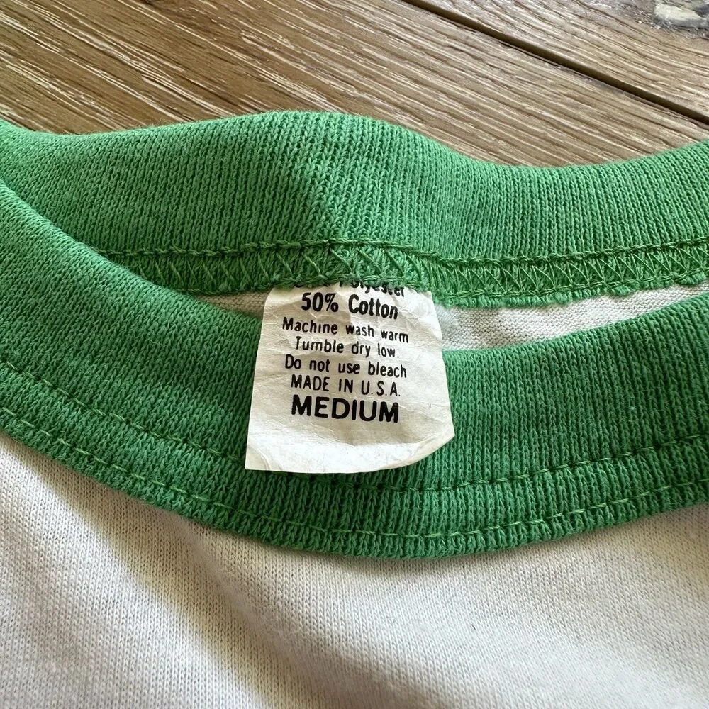 Vintage Boston Celtics Shirt Mens M Danny Ainge Ringer 80s‎ NBA Basketball